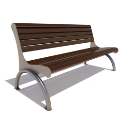 Berlin Park Bench with Steel Frame - Model 77088