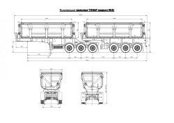 Tonar 9541 Articulated Dump Semi-Trailer for Construction