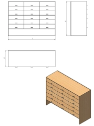 Filing Cabinet for Printed Materials - Series ШК