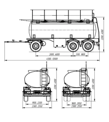 Milk and Food Liquid Transport Trailer Tank 966605