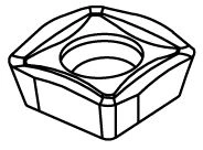 Durable Cemented Carbide Insert KB15-0420-U6K M20P