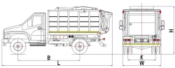 Rear-Loading Garbage Truck Model MK-1540-G4 for Waste Collection