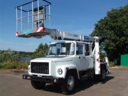 Compact Aerial Work Platform AGP-20T GAZ-33098 with 5-Person Cabin 19M 80/250/300KG 13.5M