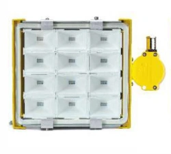 Explosion-Proof Industrial Lighting Fixture SSP01-12x3-024-UHL1 with KSV-1 Junction Box