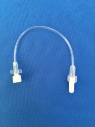 Medical Extension Tube Disposable 1.0x200 mm, Type 2 with Male Luer Lock
