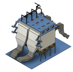 Horizontal Dry Electrofilter TTP/S-1x3.5/2x3.75-2x9.6-12.0-300/400
