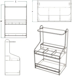 Toy Storage Furniture Counter (IMP Series)