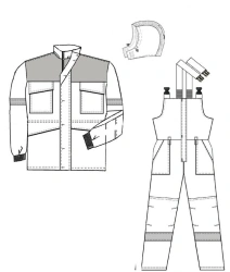 Women's Protective Suit (Jacket, Bib Overalls) for Cold Temperatures and Mechanical Protection