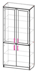 Glass-Front Office Cabinet SHKS8