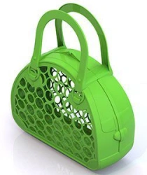 Stylish Green Basket Bag for Outdoor Activities