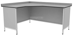 Laboratory Wall-Mounted Doctor's Desk SVLU-01 "Labromed-3" (Corner model)