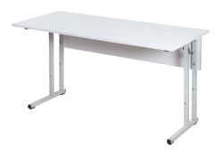 Adjustable Student Desk with Wooden Top on Metal Frame
