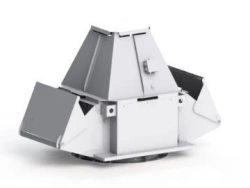 Radial Roof Fans for Smoke Extraction with Upward Airflow