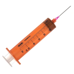 Light-Protected 50ml Disposable Syringe with Luer-Lok Tip and Needle