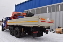 Special Cargo Truck with Crane Manipuator GIRD 5849DA on Ural 4320-3111-16 Chassis