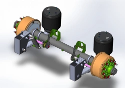 Axle Assembly with Pneumatic Suspension AXL-13-RFSLPK-00