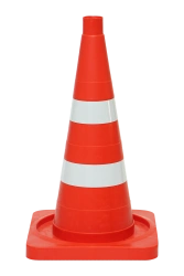 510 mm Flexible Signal Cone KS-2.8 with Two White Stripes