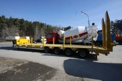 Metal Platform Semi-Trailer Polittrans 94184-013 for Heavy Loads