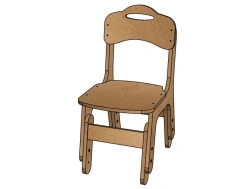 Adjustable Children's Chair "Timosha" No. 2 (Lacquered) - StD40