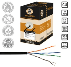 Symmetrical Communication Cables for Digital Transmission U/UTP Cat5e PE