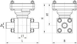 Steel Ball Valve for Sealing Connection ATК.491811.112