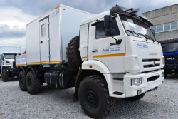 Special Van Truck with Crane Manipulator, KAMAZ 43253-G5, GIRD Brand, Type 5849BF, Modification 584