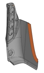 Left Assembly Section for Vehicle Cladding 5299230-5602510-50