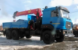 Truck with Crane Manipulator 6377 on Ural 4320 Chassis
