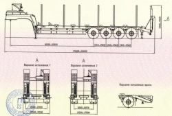 Platform Semi-Trailer SAV 931822-0000080 with Hydraulic Ramps