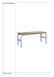 Wardrobe Bench - Metal Frame with Wooden Top