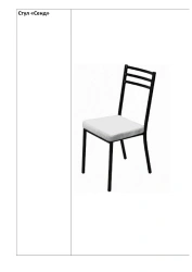 Send Chair - Metal Frame with Fabric and Eco-Leather Upholstery