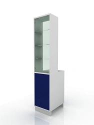 Display Cabinet with Base, Model 301-001-4, Dimensions 450x600x2100mm