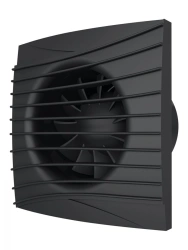 SILENT 5C Matt Black Exhaust Fan with Decorative Flap D125