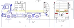 Side-Loading Garbage Truck Model MK-4552-07