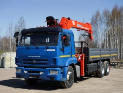 Hydraulic Crane Truck KMA Based on KAMAZ 65117 Model 64K03N-UG