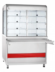 High-Temperature Refrigerated Display Counter with Neutral Cabinet PVV(N)-70KM-C-NSh