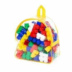 Junior Building Set with 100 Pieces in Backpack for Young Children" 3321