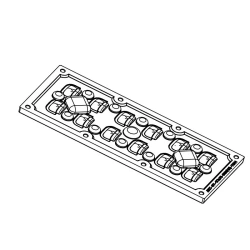 LED Lens for Light Fixtures AMT-ST-173x70-5050(12)-T2M1-PC