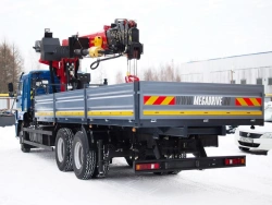 Multi-functional truck with hydraulic crane MKMA on KAMAZ 65117 base 64K05N-UN