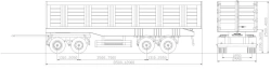 Four-Axle Scrap Transport Trailer BZAP 94564N