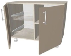 Medical Two-Door Cabinet with Grids KSTTm 2-05