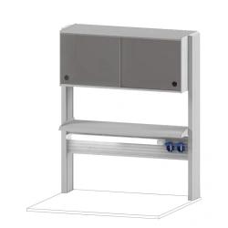 Technological Rack with Cabinet 360 mm for Wall Table 900 TSPSH-36