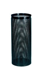 Indoor/Outdoor Zinc-Coated Waste Bin 250 Perf