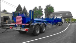 Semi-Trailer for Transporting Power Line Supports and Long Loads - Model 949167