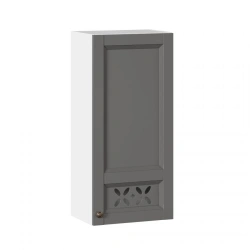 Amelie-3 High Kitchen Cabinet Front 450 (Onyx Gray)