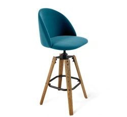 Classic Microvelvet Bar Stool Sheffilton SHT-ST35/S93