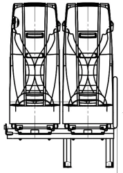 Two-Seater Seat A67R42.6840010-20