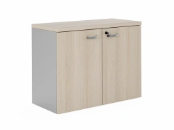 Modern Office Cabinet with Wooden Doors, Model FLS327