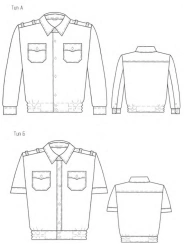 Uniform Shirt for Law Enforcement Personnel with Belt A1/B1 Type