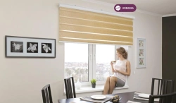 Custom Roller Shades CLIC BOX DUO 160x160cm